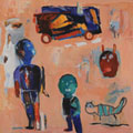 180 X 180 cm Mixed Media on Canvas 2009